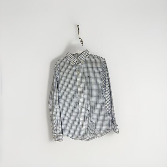 Vineyard Vines Boys Size 7 Whale Shirt Lot of 2 Button Down Long Sleeve Cotton - Picture 1 of 10
